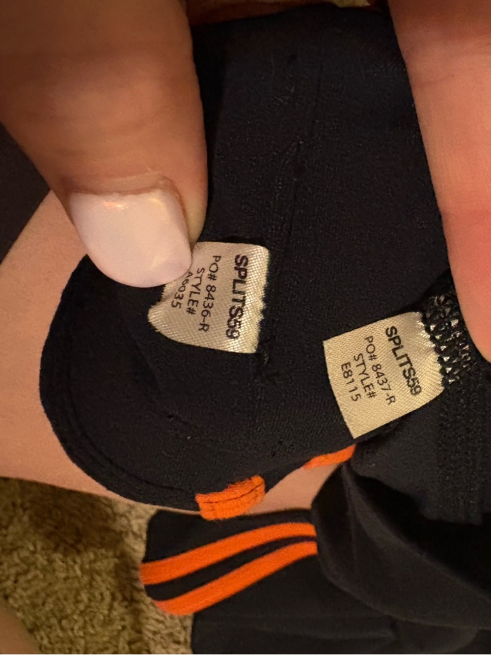 S59 Splits59 navy blue workout set - Picture 6 of 7